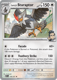Larry's Staraptor z edície Ascended Heroes, karta č.170
