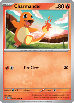 Charmander z edície Ascended Heroes, karta č.20