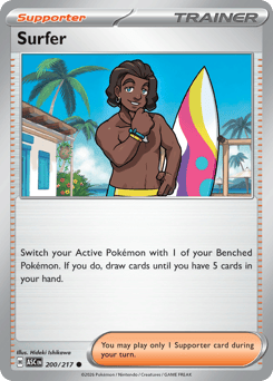 Surfer z edície Ascended Heroes, karta č.200