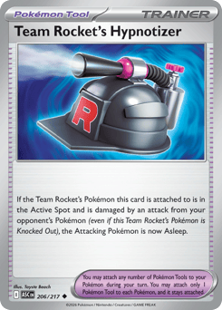 Team Rocket's Hypnotizer z edície Ascended Heroes, karta č.206