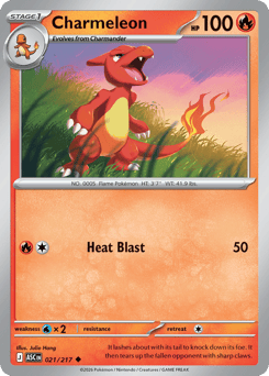 Charmeleon z edície Ascended Heroes, karta č.21