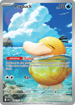 Psyduck z edície Ascended Heroes, karta č.226