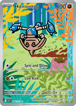 Hitmontop z edície Ascended Heroes, karta č.240
