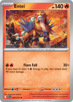 Entei z edície Ascended Heroes, karta č.25