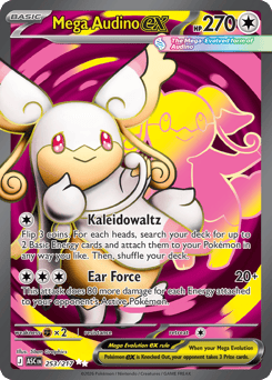 Mega Audino ex z edície Ascended Heroes, karta č.253