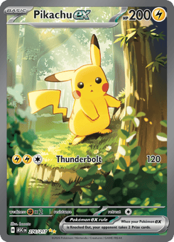 Pikachu ex z edície Ascended Heroes, karta č.276