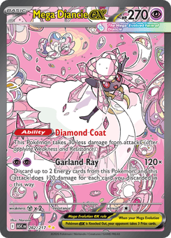 Mega Diancie ex z edície Ascended Heroes, karta č.282