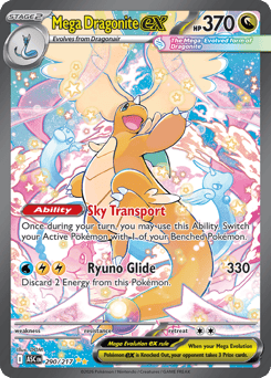 Dragonite, ukážková karta