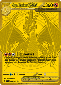Mega Charizard Y ex z edície Ascended Heroes, karta č.294