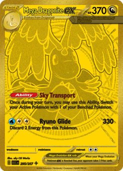 Mega Dragonite ex z edície Ascended Heroes, karta č.295