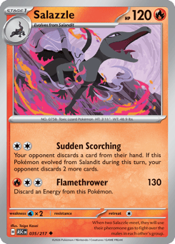 Salazzle z edície Ascended Heroes, karta č.35
