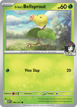 Erika's Bellsprout z edície Ascended Heroes, karta č.4