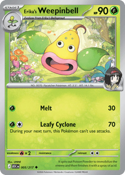 Erika's Weepinbell z edície Ascended Heroes, karta č.5