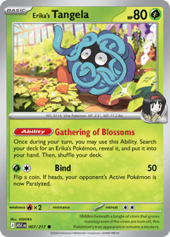 Erika's Tangela z edície Ascended Heroes, karta č.7