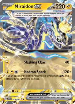 Miraidon ex z edície Ascended Heroes, karta č.73