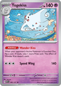 Togekiss z edície Ascended Heroes, karta č.82