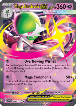 Mega Gardevoir ex z edície Ascended Heroes, karta č.89