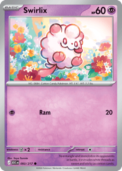 Swirlix z edície Ascended Heroes, karta č.93
