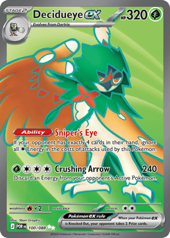 Decidueye ex z edície Perfect Order, karta č.100