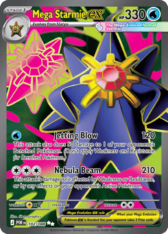Mega Starmie ex z edície Perfect Order, karta č.102