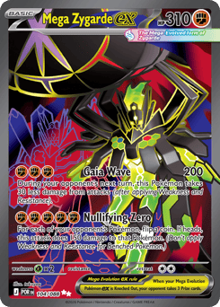 Mega Zygarde ex z edície Perfect Order, karta č.104