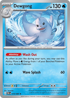 Dewgong z edície Perfect Order, karta č.19