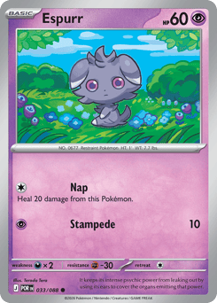 Espurr z edície Perfect Order, karta č.33