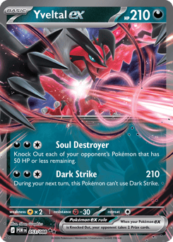 Yveltal ex z edície Perfect Order, karta č.53