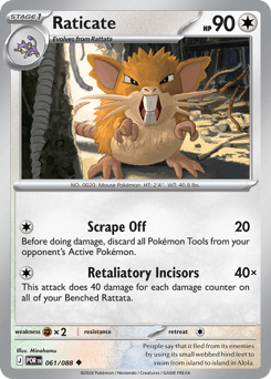 Raticate z edície Perfect Order, karta č.61