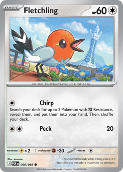 Fletchling z edície Perfect Order, karta č.66