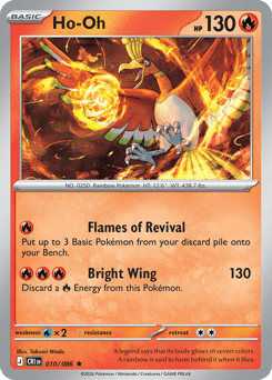 Ho-Oh z edície Chaos Rising, karta č.10