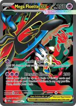 Mega Floette ex z edície Chaos Rising, karta č.101