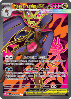 Mega Dragalge ex z edície Chaos Rising, karta č.104