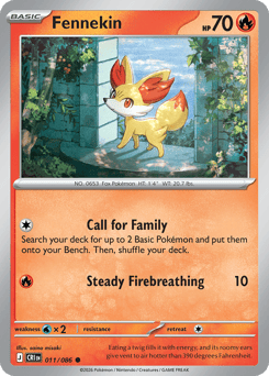 Fennekin z edície Chaos Rising, karta č.11