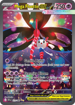 Mega Floette ex z edície Chaos Rising, karta č.117