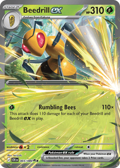 Beedrill ex z edície Chaos Rising, karta č.3