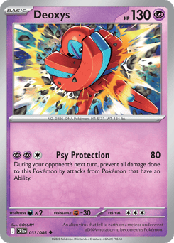 Deoxys z edície Chaos Rising, karta č.33