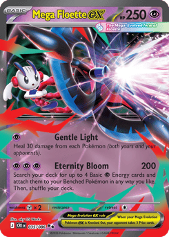 Mega Floette ex z edície Chaos Rising, karta č.35