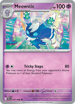 Meowstic z edície Chaos Rising, karta č.37