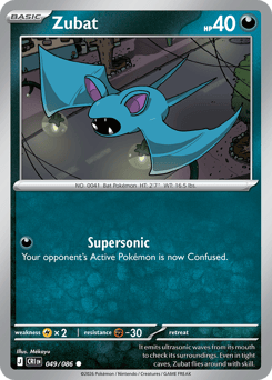 Zubat z edície Chaos Rising, karta č.49