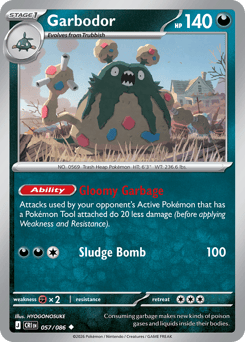 Garbodor z edície Chaos Rising, karta č.57
