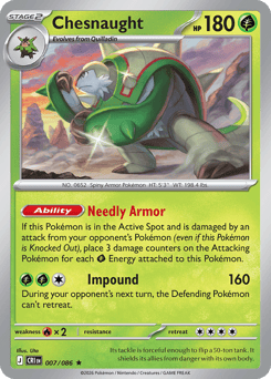 Chesnaught z edície Chaos Rising, karta č.7