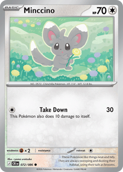 Minccino z edície Chaos Rising, karta č.72