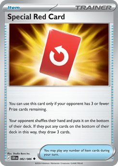 Special Red Card z edície Chaos Rising, karta č.82