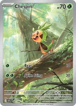 Chespin z edície Chaos Rising, karta č.87