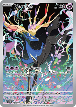 Xerneas z edície Chaos Rising, karta č.91
