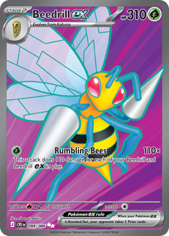 Beedrill ex z edície Chaos Rising, karta č.98