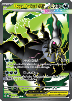 Mega Darkrai ex z edície Pitch Black, karta č.101