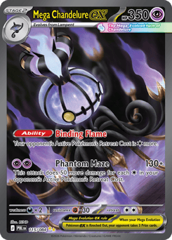 Mega Chandelure ex z edície Pitch Black, karta č.115