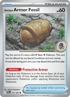 Antique Armor Fossil z edície Pitch Black, karta č.72